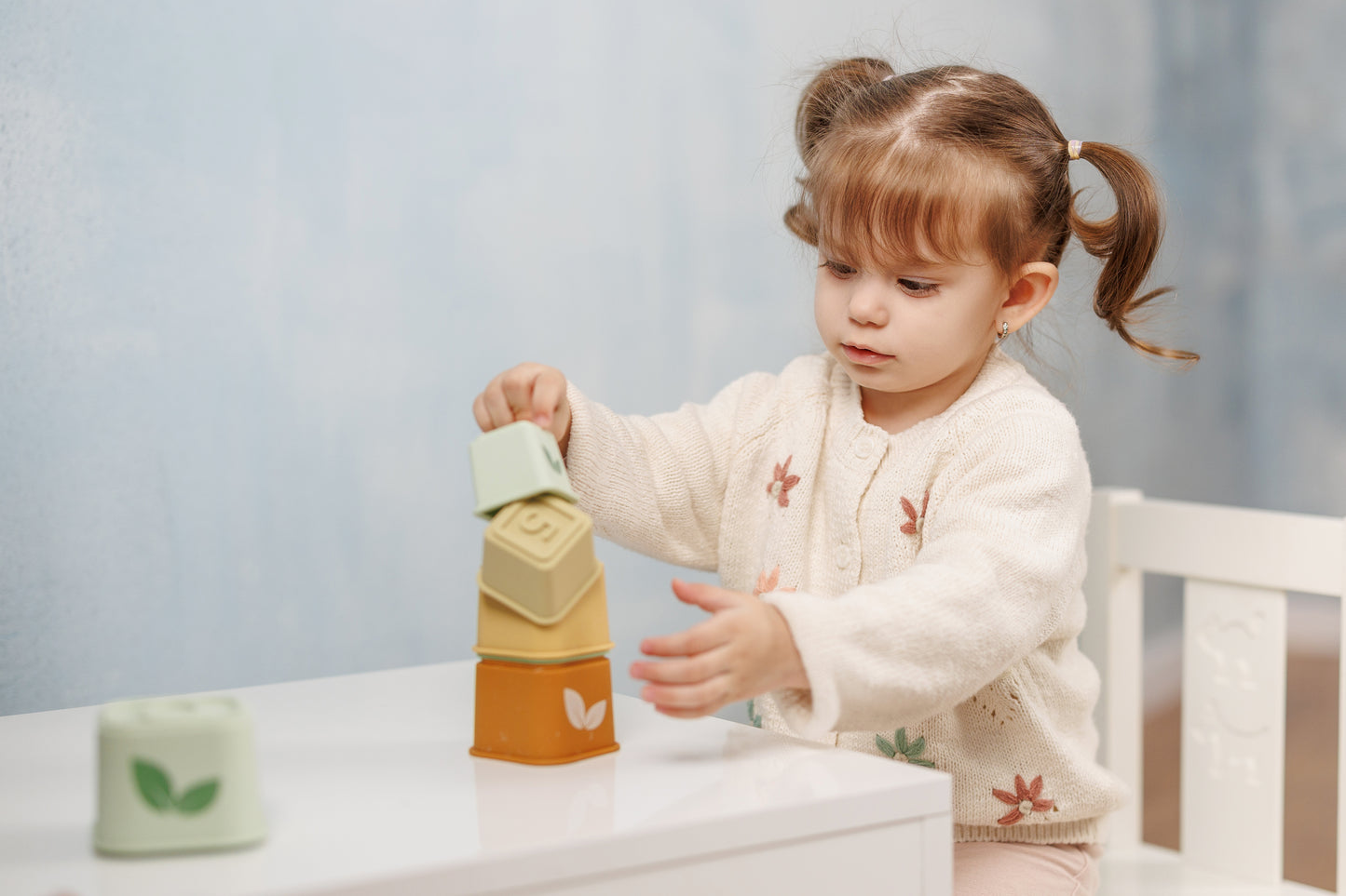 Silicone tower Green Leaves