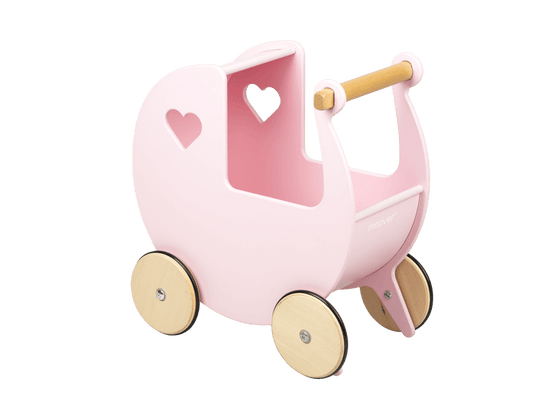 Luxury doll stroller brown