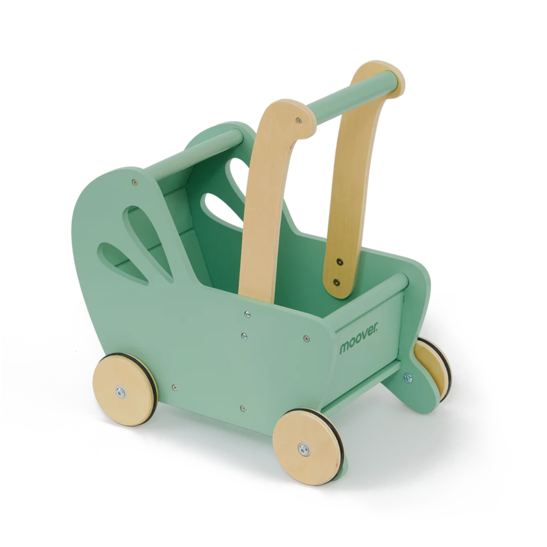 Modern Doll Pram Green