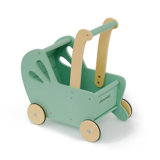 Modern Doll Pram Green