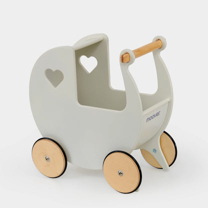 Luxury doll stroller off white